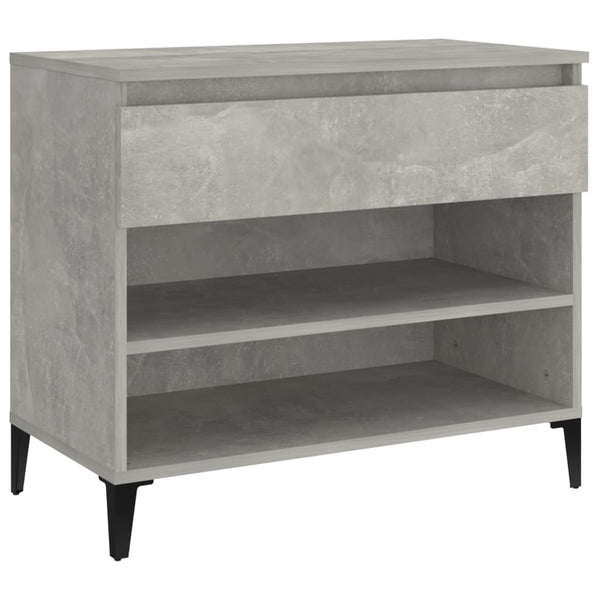 Schuhschrank Eustace, betongrau, 70x36x60cm (Holz)