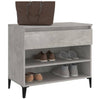 Schuhschrank Eustace, betongrau, 70x36x60cm (Holz)