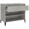 Schuhschrank Eustace, betongrau, 70x36x60cm (Holz)