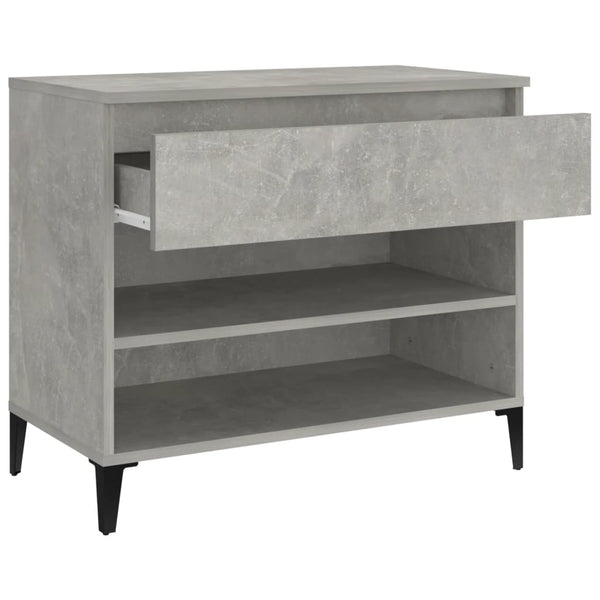 Schuhschrank Eustace, betongrau, 70x36x60cm (Holz)