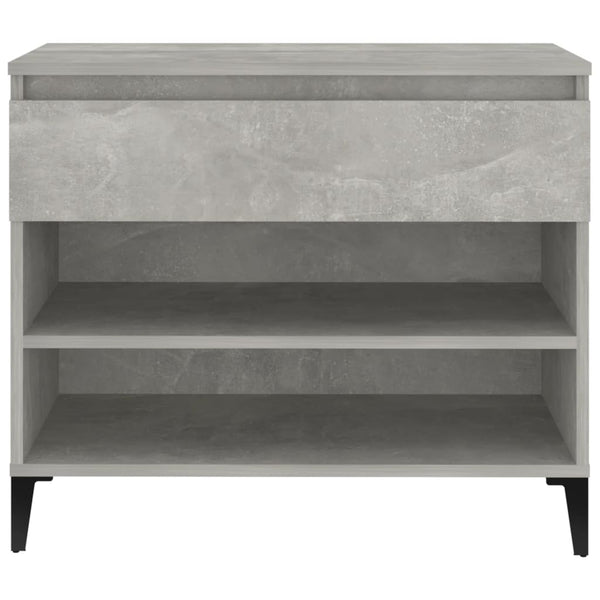 Schuhschrank Eustace, betongrau, 70x36x60cm (Holz)