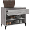Grauer Schuhschrank Eustace 70x36x60cm (Holz)