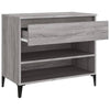Grauer Schuhschrank Eustace 70x36x60cm (Holz)