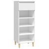 Weißer Schuhschrank Amon 40x36x105cm (Holz)