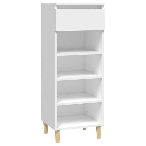 Weißer Schuhschrank Amon 40x36x105cm (Holz)