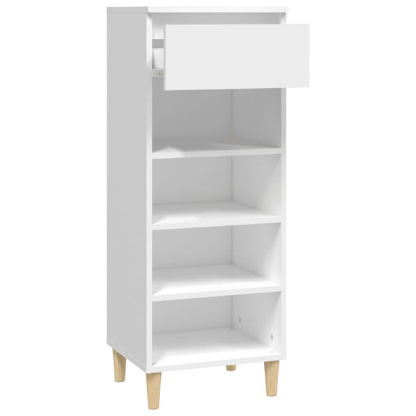 Weißer Schuhschrank Amon 40x36x105cm (Holz)