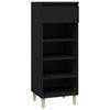 Schuhschrank Amon Schwarz 40x36x105cm (Holz)