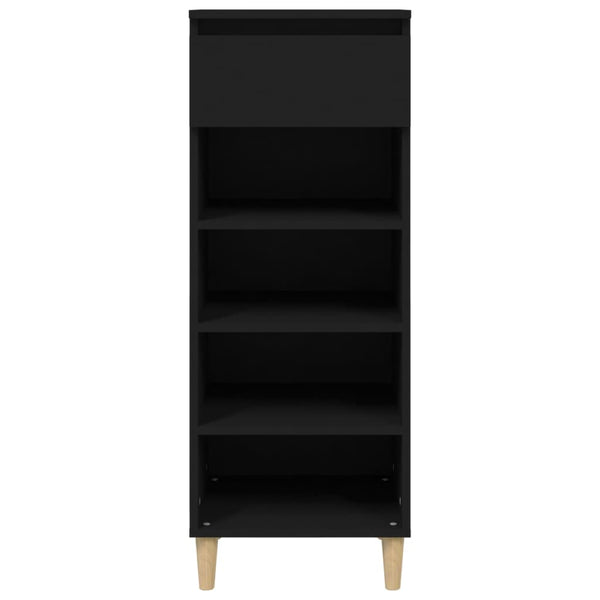 Schuhschrank Amon Schwarz 40x36x105cm (Holz)