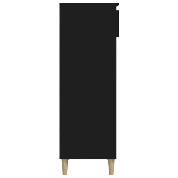 Schuhschrank Amon Schwarz 40x36x105cm (Holz)