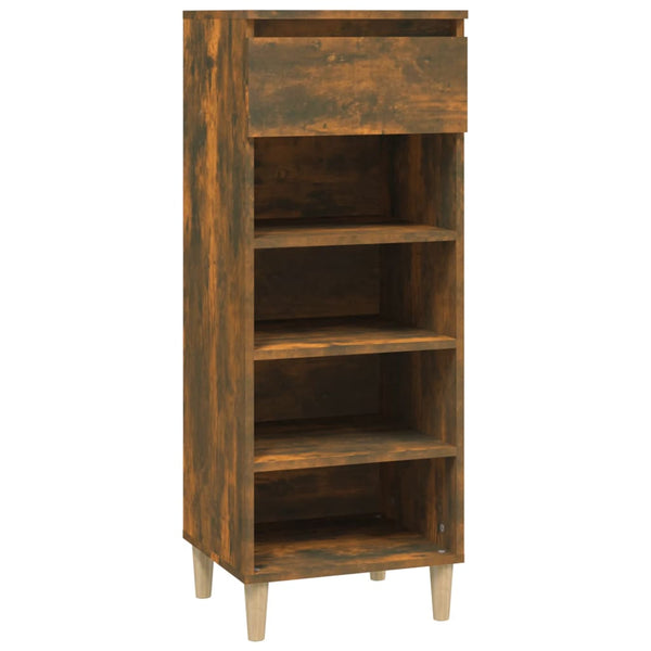 Schuhschrank Amon aus Räuchereiche 40x36x105cm (Holz)