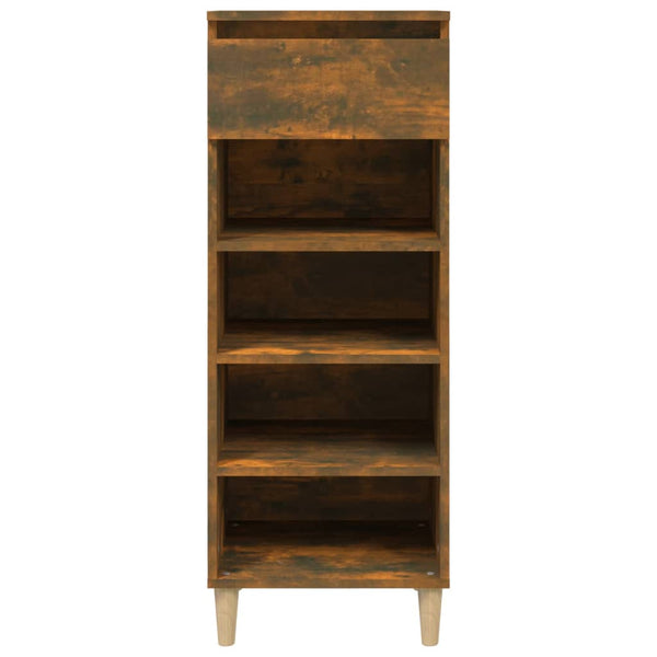 Schuhschrank Amon aus Räuchereiche 40x36x105cm (Holz)