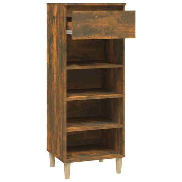 Schuhschrank Amon aus Räuchereiche 40x36x105cm (Holz)