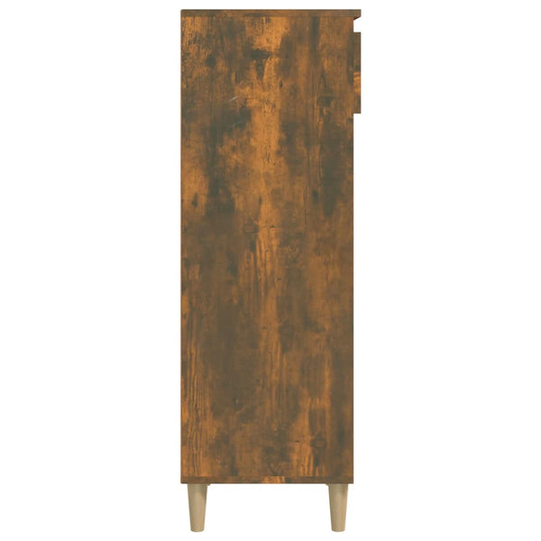 Schuhschrank Amon aus Räuchereiche 40x36x105cm (Holz)