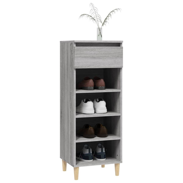 Grauer Schuhschrank Amon 40x36x105cm (Holz)