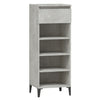 Schuhregal Betongrau Che 40x36x105cm (Holz)