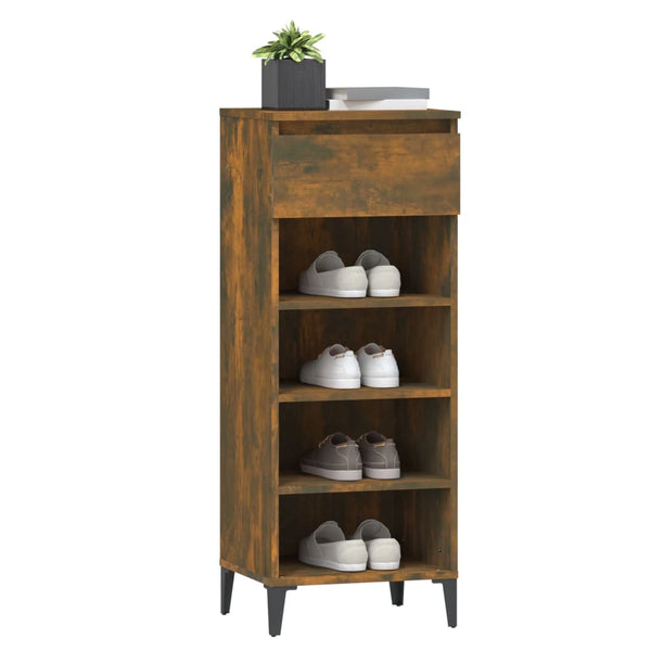 Räuchereichen-Schuhregal Che 40x36x105cm (Holz)