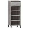 Graues Schuhregal Che 40x36x105cm (Holz)