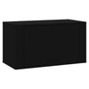 Schwarzer Wandschuhschrank Pase 70x35x38cm (Holz)