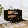 Schwarzer Wandschuhschrank Pase 70x35x38cm (Holz)