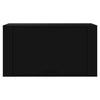 Schwarzer Wandschuhschrank Pase 70x35x38cm (Holz)
