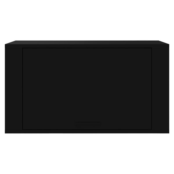 Schwarzer Wandschuhschrank Pase 70x35x38cm (Holz)