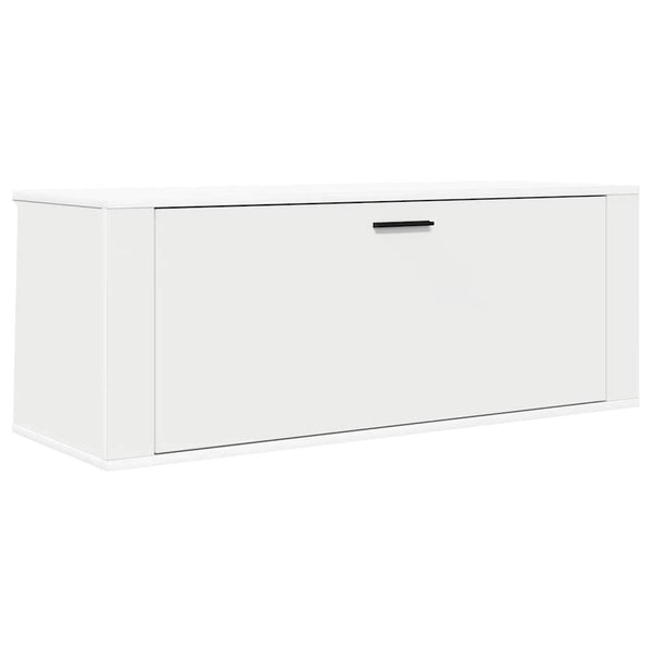 Weißer Wandschuhschrank Cirap 100x35x38cm (Holz)