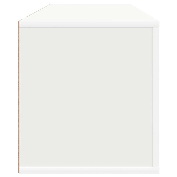 Weißer Wandschuhschrank Cirap 100x35x38cm (Holz)