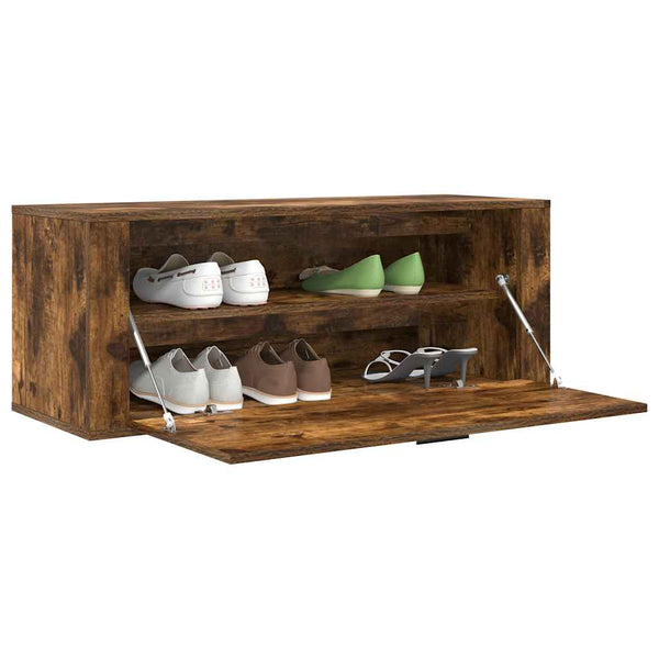 Räuchereichen-Schuhschrank Cirap 100x35x38cm (Holz)