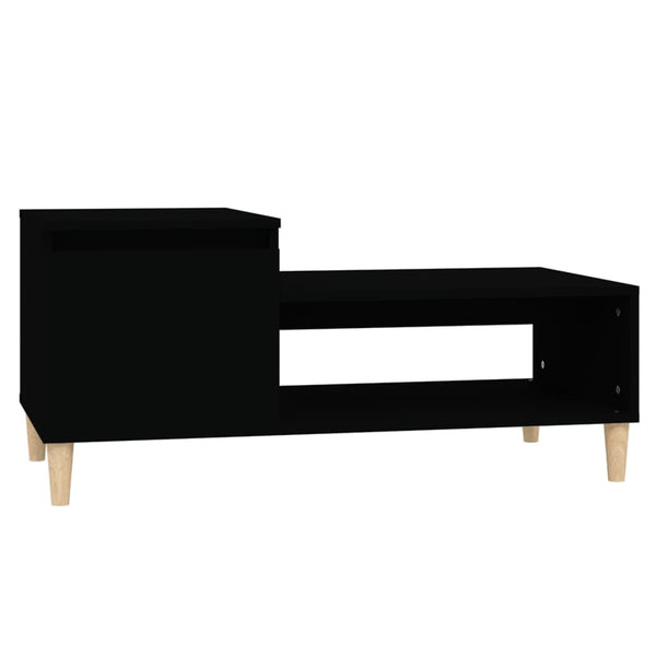 Couchtisch Calistita 100x50x45cm, schwarz (Holz)