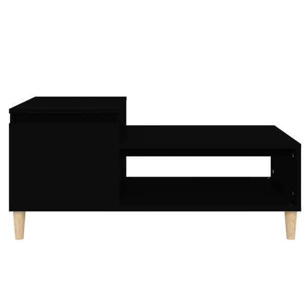 Couchtisch Calistita 100x50x45cm, schwarz (Holz)