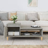 Betongrauer Couchtisch Calista 100x50x45cm (Holz)