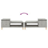 Betongrauer Couchtisch Calista 100x50x45cm (Holz)