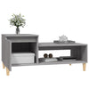 Grauer Couchtisch Calistita 100x50x45cm (Holz)
