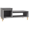 Grauer Couchtisch Calistita 100x50x45cm (Holz)