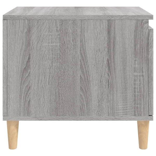 Grauer Couchtisch Calistita 100x50x45cm (Holz)