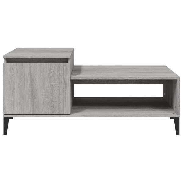 Grauer Couchtisch Marghiola 100x50x45cm (Holz)