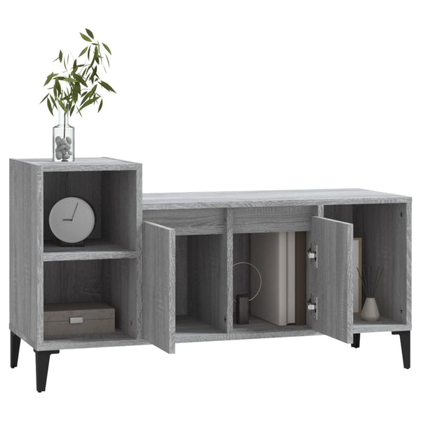 Graues TV-Möbel Duff 100x35x55cm (Holz)