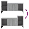 Graues TV-Möbel Duff 100x35x55cm (Holz)