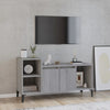 Graues TV-Möbel Duff 100x35x55cm (Holz)
