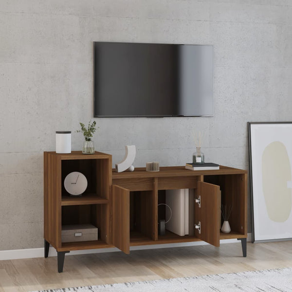 Braunes TV-Sideboard Duff 100x35x55cm (Holz)
