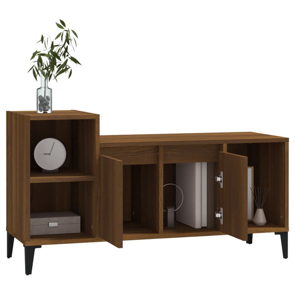Braunes TV-Sideboard Duff 100x35x55cm (Holz)