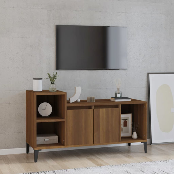 Braunes TV-Sideboard Duff 100x35x55cm (Holz)