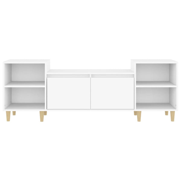Weißer TV-Schrank Salivestru 160x35x55cm (Holz)