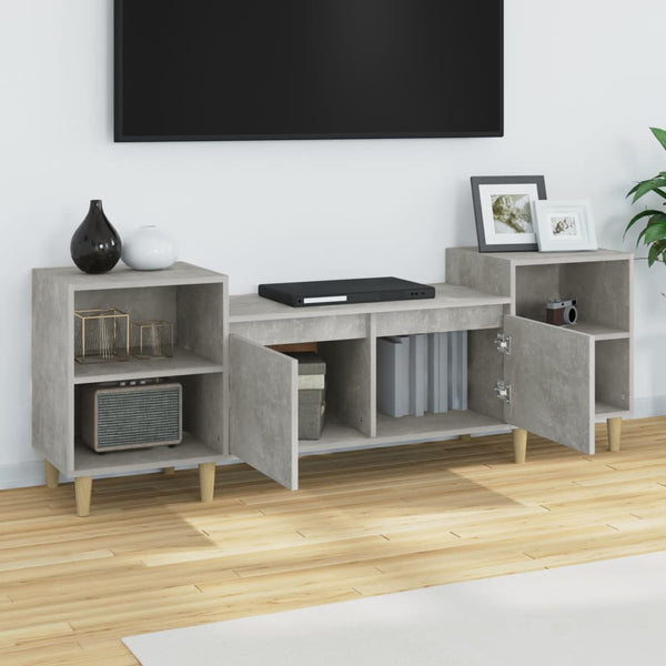 Betoninharmaa tv-taso Salivestru 160x35x55cm (puinen)