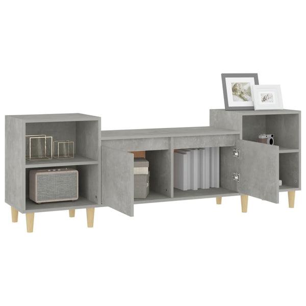 Betoninharmaa tv-taso Salivestru 160x35x55cm (puinen)