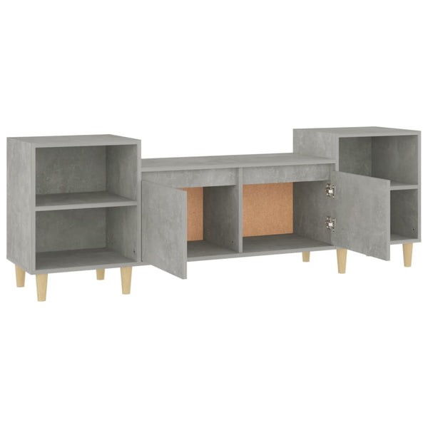 Betoninharmaa tv-taso Salivestru 160x35x55cm (puinen)