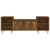 TV-Möbel Salivestru aus geräucherter Eiche 160x35x55cm (Holz)