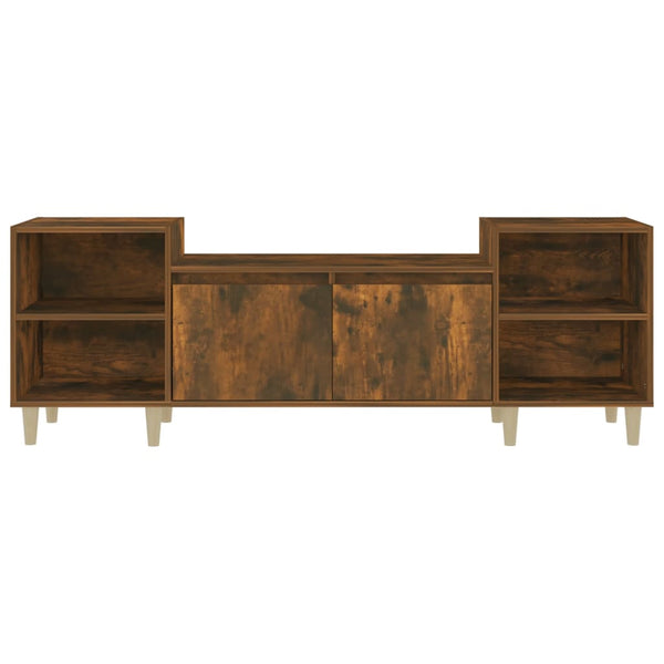 TV-Möbel Salivestru aus geräucherter Eiche 160x35x55cm (Holz)