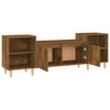 TV-Möbel Salivestru aus geräucherter Eiche 160x35x55cm (Holz)
