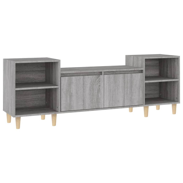 Graues TV-Möbel Salivestru 160x35x55cm (Holz)